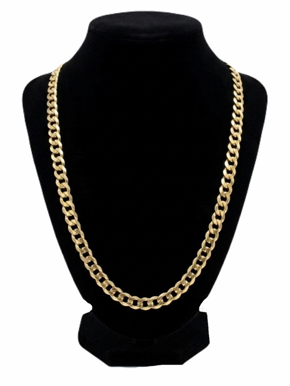 New 18k Gold Unisex Cuban Link Classic Minimalist Chain Handcrafted Necklace